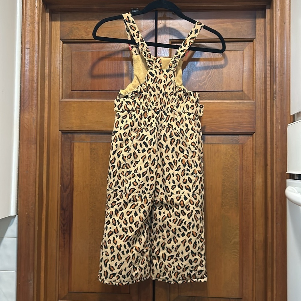 Amazon Essentials girls Water-Resistant Snow Bib - animal print size 3T - Picture 7 of 7